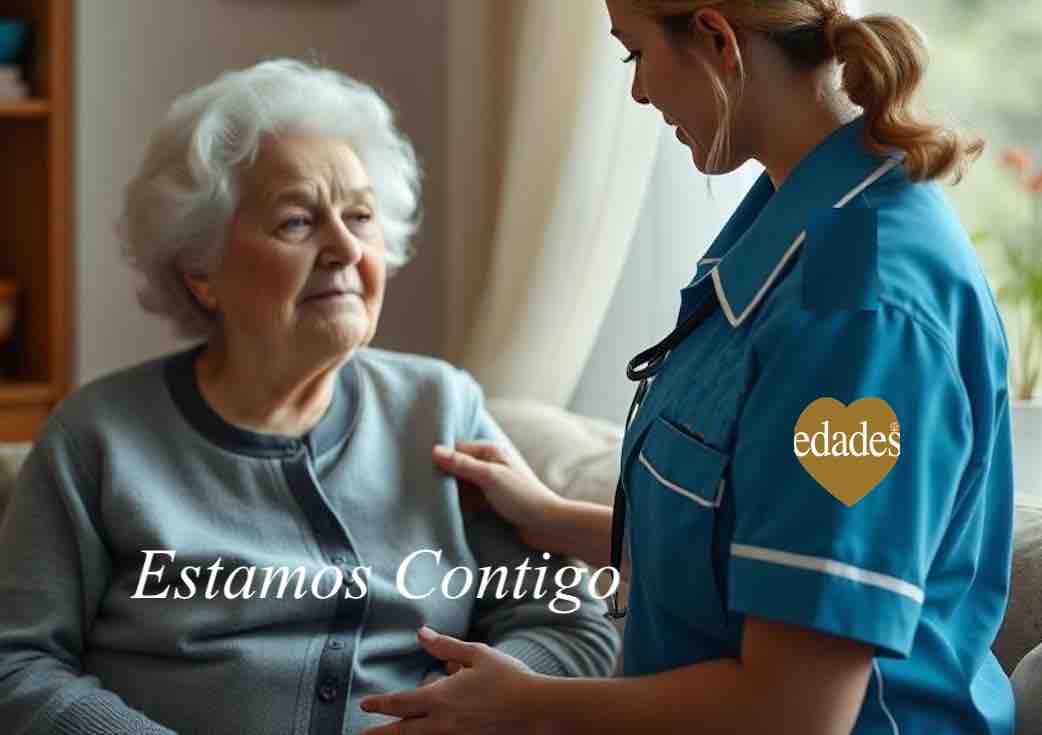 cuidadora de mayores a domicilio