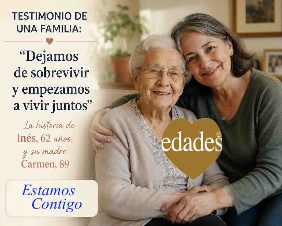 Testimonio de una familia: “Dejamos de sobrevivir y empezamos a vivir juntos”La historia de Inés, 62 años, y su madre Carmen, 89