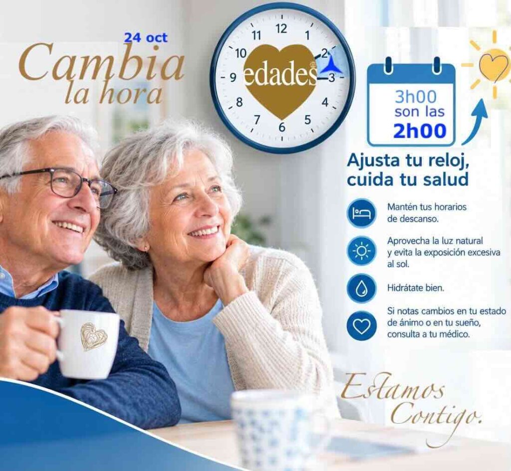 cambio hora personas mayores
